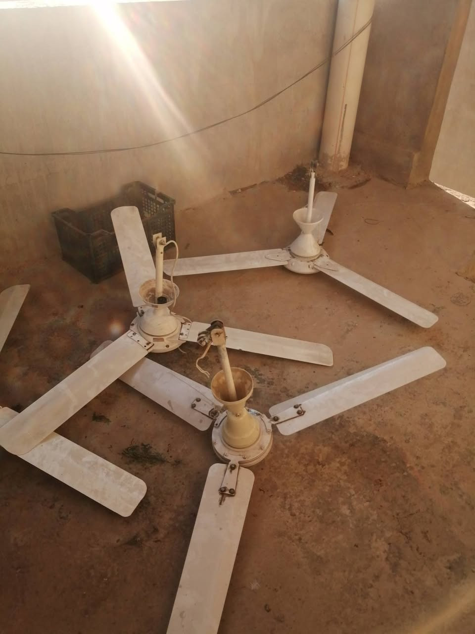 مراوح سقفية • مستعملة • ٥ قطع