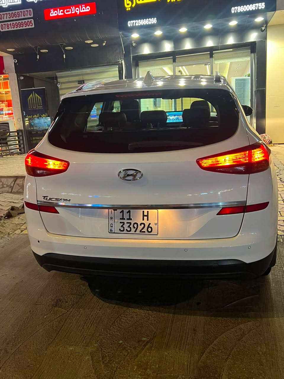 هيونداي توسان خليجي
مكفوله من الصبغ شبر pdr بالجاملغ الخلفي
 
موديل..2019

ماشية.100 KM

لون ابيض

محرك 2000 دوش

تبريد قطعتين 

تحكم ستيرن جهتين

كروس مثبت سرعة  

3أنضمة قياده (أيكو -سبورت -عادي)     
كشنات كهرباء 
 حساس خلفي

كامرة خلفيه
كامره تسجيل بلاديه 

مري جانبية كهربائية شفط 
أشاير مري

ليد نهاري زنون خمس عدسات 
كشنات جلد 
رقم انكليزي بأسمي للأستفسار ***********
مكاني بغداد الكرخ 187$
