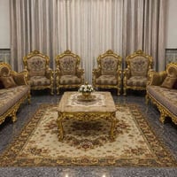 تخم ملكي مصري بالصورة كامل مع طبلة كبيرة و٢ طبلات صغار مرمر وكوشات مع ...
