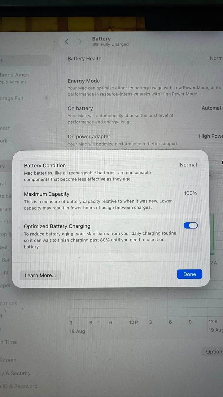 #يتوفر_مستعمل
Macbook #M4Max 16 inch 
Ram #36_🔥🔥
Hard #1TB🤩🤩
اللون space black 
نظافة 💯 %
كيبورد انكليزي
Cycle 58
Battery 🔋 100%
للاستفسار والطلب يرجى إرسال رسالة او على الواتساب 
***********
مكان #بغداد_الدورة
