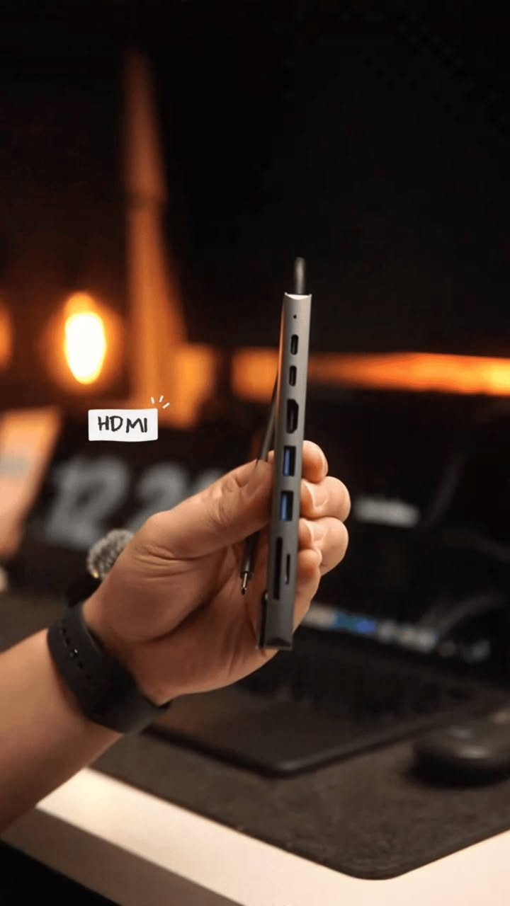 ادابتر USB-C • ٨ في ١ • شحن PD 87W