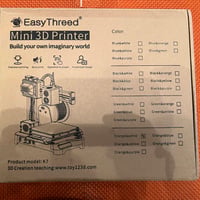 طابعة ثلاثية الأبعاد • EasyThreed K7 • باد تالف