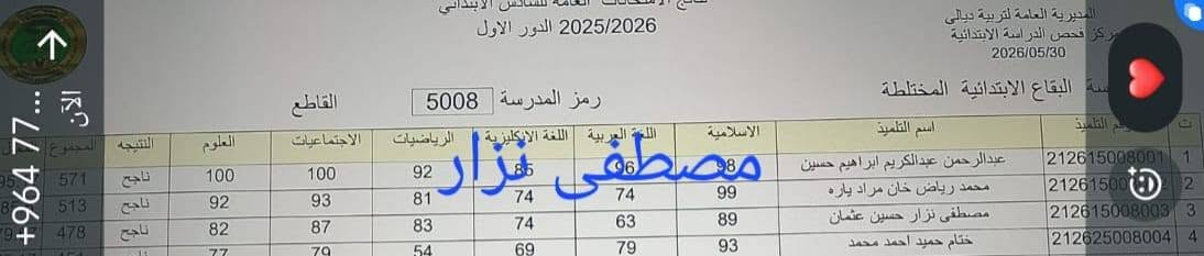 دورات تقوية.. بإشراف استاذ سوران *********** 
لصف السادس الابتدائي .انكليزي ورياضيات
اول متوسط حقيبة كاملة... ومواد فردية 
ثاني متوسط حقيبة كاملة ...ومودا فردية
تبسيط وشرح المادة والحفظ طالب يمي
مع امتحانات عندة تكملة  الدرس ...والفصل كاملة
وشرط الطالب مايجيب بالمدرسة اقل من درجات الي يمي
يبقى على الطالب مراجعة بسيطة...
.مع تجربة  الطالب..محاضرتين مجانا
العنوان.. تولة فروش خلف مجمع سوفار
