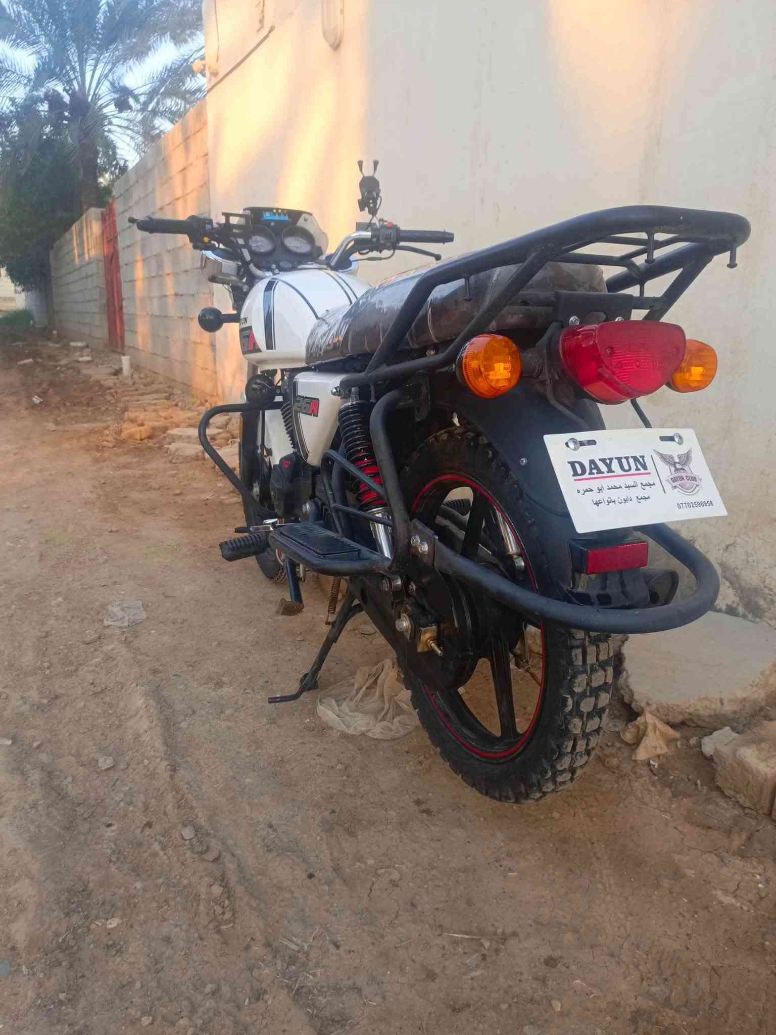 🏍️ دراجة ديوان للبيع موديل 2023
اصولي كامله مكمله 

✅ مكفولة كفالة عامة
✅ أوراق أصولي
✅ شرط الأصولي
✅ كهربائيات كلها شغالة
✅ مكينة خير من الله
✅ تواير جدد
✅ نكرة سلف
✅ دراجة نظيفة وحلوة، بشرط أنظف من الصور 👌

💰 السعر: 1,600 وبيها مجال للشراي

مكاني ديالى الخالص 

📍 للاستفسار والاتصال: ***********
📞 اتصل وبيك خير ودلل
#دراجات_العراق🏍🏍
