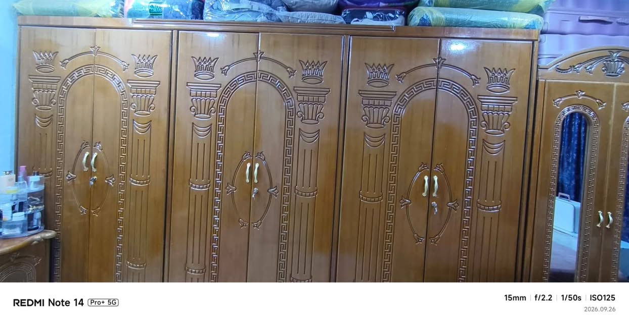 غرفة عراقية صاج ثقيل سبع قطع رايدها ب500 للاستفسار علی الرقم ***********
مکاني الناصرية /المنصورية

نص مكتوب في الصور:
- REDMI Note 14 Pro+ 5G 15mm | f/2.2 | 1/50s | ISO160 2026.09.26
- REDMI Note 14 Pro+ 5G 15mm f/2.2 1/50s ISO125 2026.09.26
- REDMI Note 14 Pro+ 5G 23mm | f/1.65 | 1/68s | ISO100 2026.09.26
- REDMI Note 14 Pro+ 5G 23mm f/1.65 1/56s ISO100 2026.09.26
- REDMI Note 14 Pro+ 5G 15mm f/2.2 1/100s ISO320 2026.09.26
- REDMI Note 14 Pro+ 5G 15mm f/2.2 1/50s ISO200 2026.09.26