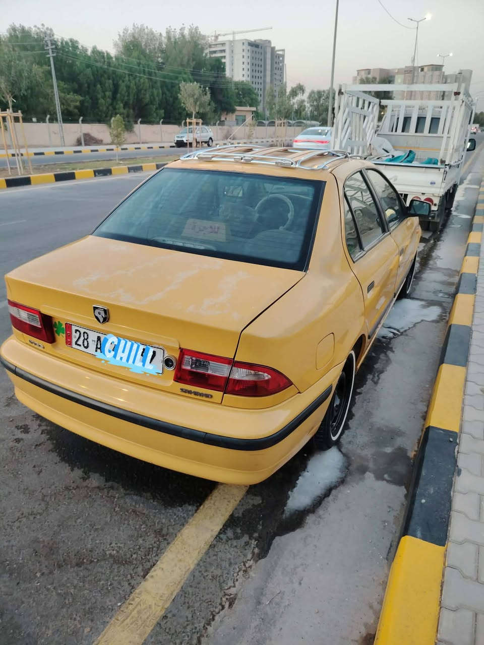 السلام عليكم سمند موديل 12كرستال 
سياره تخم تاير حداديه تبريد تدفئه خير من الله 
سياره بيه جاملغ جهه السايق والباقي شوف العين 
سياره جاهزه للخير مصفره غرامه 
راعيه يريد مداور رقم نكليزي 
***********وبيكم خير وتدللون 
سعرها ب٣٩هيه وغراضها
