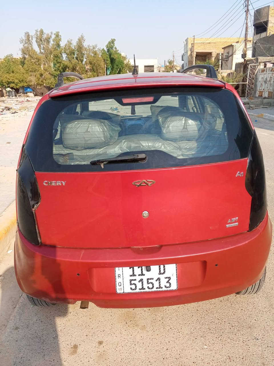 بيع مستعجل ب 28 وبيها مجال الشراي شيري a1 موديل 13 سياره مكفوله كير مكينه جديدة كلج جديد باتري  جديد داينمو ياباني مال يارس تخم تاير جديد وماشيه 80 ارقام انكليزيه بسمي منظومة لايت زنون مكانها بغداد الاستفسار الاتصال ع الرقم ***********
