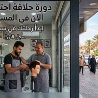 دورة حلاقة • تدريب عملي • حي المعلمين
