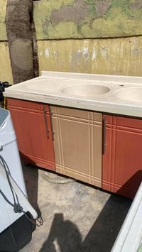 كاونتر مطبخ • MDF تركي • سنك حوضين