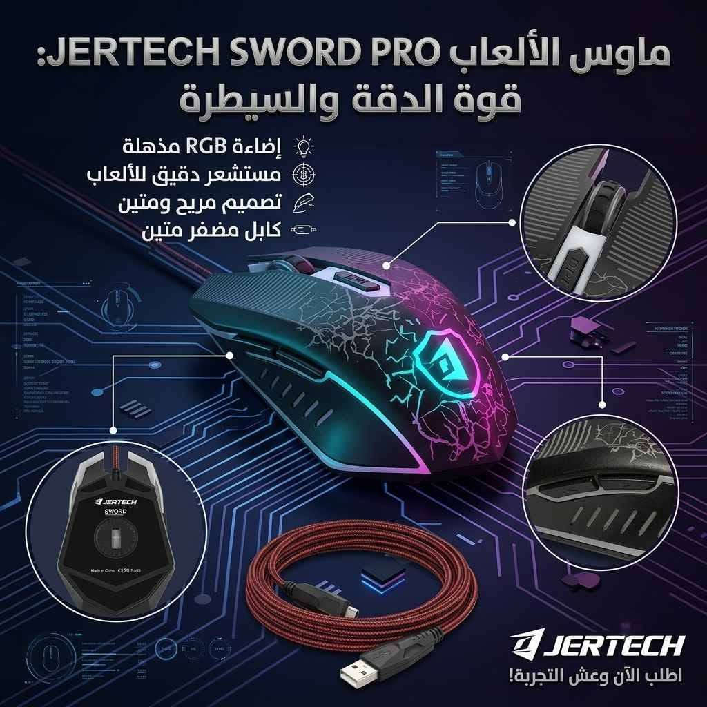 عرض خاص: بكج الألعاب الاحترافي
 * سماعة G-AUDIO Pro: تمنحك صوتاً محيطياً عميقاً لتجربة غامرة، مع مايكروفون عازل للضوضاء لتواصل نقي، وتصميم مريح لجلسات اللعب الطويلة عبر منفذ USB.
 * ماوس JERTECH SWORD PRO: مزود بمستشعر ألعاب دقيق لضمان السيطرة التامة، وإضاءة RGB تفاعلية، وكابل مضفر متين يتحمل الاستخدام المكثف.
السعر: 25
للحجز والاستفسار: ***********
🚗 يوجد توصيل مجاني لكافة مناطق الموصل (الجانبين الأيمن والأيسر). موصل, نينوى
