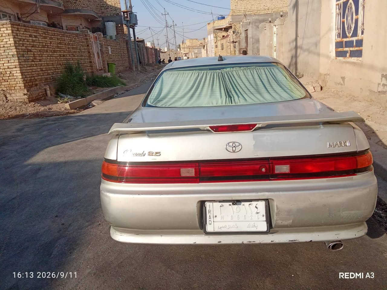 السلام عليكم
للبيع مارك نفخ مكفوله من الضربه القويه والعيب الشرعي
سياره جاهزه تبريد ثلج حداديه جاهزه كهربائيات كلها شغاله
تخم تاير جديد مكينه قبل ثلاثه اشهر من شد يدها من الاخير السياره مو عوزها اي شي  وباسمي تحويل ثاني يوم رقم بغداد  السعر 65 وبيها مجال تفاصيل على الرقم
***********

نص مكتوب في الصور:
- 16:14 2026/9/11
- REDMI A3
- 16:15 2026/9/11 REDMI A3
- 16:13 2026/9/11 REDMI A3
- 16:14 2026/9/11 REDMI A3
