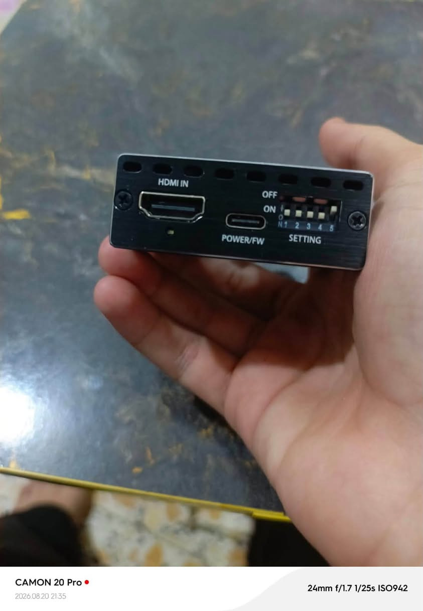 🔥 للبيع – Ezcoo HDMI 2.0 Repeater

جهاز HDMI عملي لاستخراج الصوت ومعالجة إشارة الصورة 🎥🔊
يدعم 4K@60Hz، مع مخرج صوت Optical و Stereo 3.5mm، ومناسب للـ PS5 والكمبيوتر والتلفزيون والمسرح المنزلي.

✅ HDMI 2.0
✅ دعم 4K@60Hz
✅ استخراج الصوت من HDMI
✅ Optical + Stereo Audio
✅ يدعم HDR وHDCP 2.2
✅ جهاز صغير وسهل الاستخدام

📦 الحالة: [جديدة]
💰 السعر: [20]
📍 الموقع: [اكتب الموقع]
📩 للتواصل: ***********
