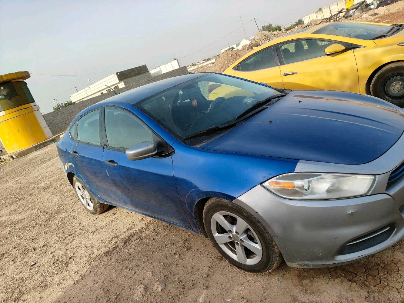 دوج دارت 2013 رقم بغداد انكليزي باسمي سيارة داخلة كلين و بيها هاي الطخات الي بالصورة كير محرك تدفئة تبريد كلة بالشرط 68 و بيها مجال 
***********