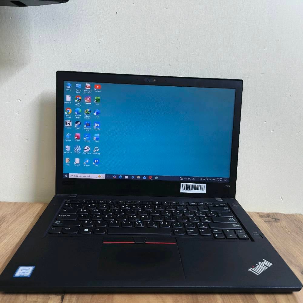 سلام عليكم جهاز lenovo thinkpad موديل T480 
المواصفات👇
كرت شاشه مدمج مع المعالج intel GBU graphics 
الرام 8GB 
المعالج intel Core I5 جيل الثامن
HDD 488
السعر 160 الف 
للتواصل عبر الواتساب او الخاص