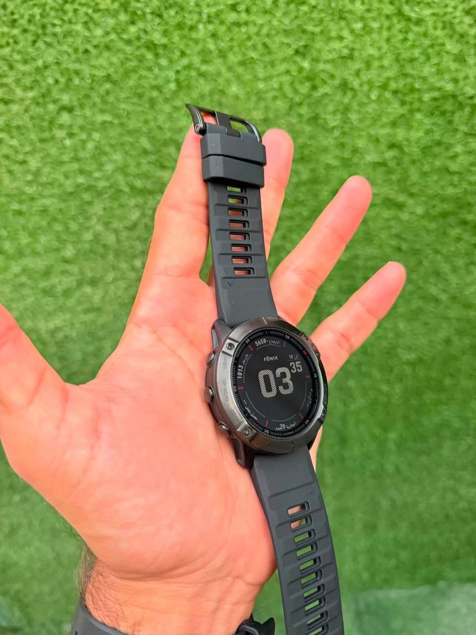 توفر الان Garmin Fenix 6x pro 51mm
الساعة مستخدم النظافة تقريبا 93‎%‎ لووك الساعة 
مع هدية درع ولاسق شاشة وسدادة شحن 
السعر 475 الف للحجز واتساب ***********
