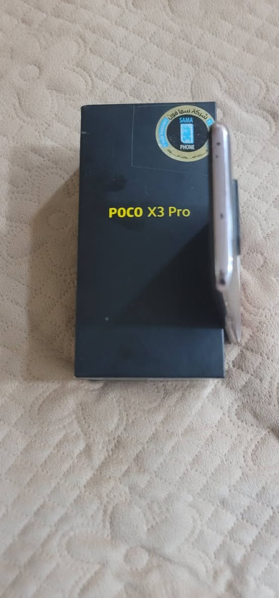 POCO X3 Pro
 بذاكرة 256جيجابا
  فمواصفاته 
الشاشة: 6.67 بوصة IPS LCD، معدل تحديث 120Hz.
المعالج: Snapdragon 860.
الذاكرة: 8GB RAM + 256GB تخزين UFS 3.1 (النسخة الأعلى). 
Reddit
البطارية: 5160mAh مع شحن سريع 33 واط.
يدعم سماعات 3.5 مم وNFC 

للبيع او مراس بدراجه ***********

