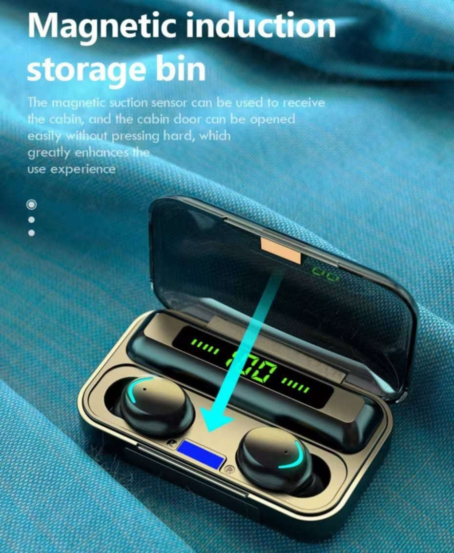 🎧⚡ خلي الموسيقى معاك دايمًا!

سماعات TWS F9-5 لاسلكية بشاشة رقمية وعلبة شحن كباور بانك 🔋
تحكم باللمس، مكالمات واضحة، وسهلة الاستخدام أينما كنت 👜
صوت نقي وموسيقى بلا توقف! 🎶

سعر القطعة:  10
 قطعتين بـ:  15

للطب:  ***********
