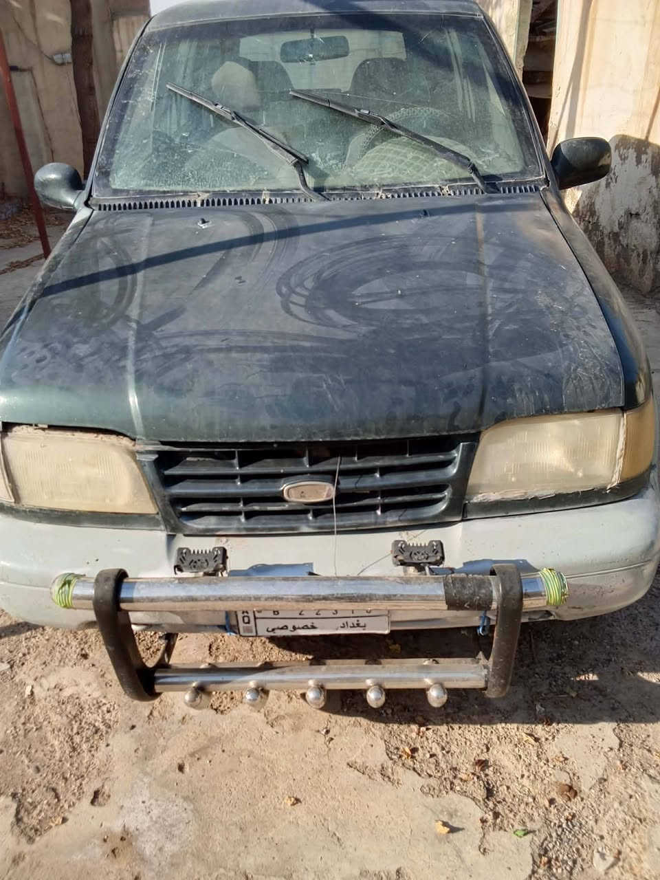 سياره كيا سبورتج موديل 92 رقم بغداد ألماني سياره مسمكره جديد وجاهزه محتاجها صبغ وبس مكان السياره  ديالى الخالص السعر26 ورقه وبيها مجال رقم هاتف ***********
