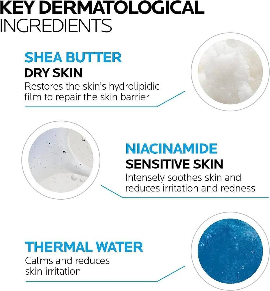 ✨ زيت التنظيف الفرنسي الأشهر لبشرة ناعمة ومرطبة! ✨
غسول زيتي من 
🧴 La Roche-Posay Lipikar AP+ Gentle Foaming Cleansing Oil
💧 ترطيب يدوم حتى 24 ساعة، يبدأ من لحظة الاستحمام
🌿 مناسب للوجه والجسم - للبشرة الجافة إلى الجافة جداً
👶 آمن للاستخدام من الأطفال الرضع إلى الكبار
🔬 خالٍ من العطور - مُختبر من قبل أطباء الجلدية
🍃 يحتوي على زبدة الشيا والنياسيناميد
📏 الحجم: 400 مل
اعتني ببشرتك بمنتج طبي فرنسي موثوق من La Roche-Posay 🇫🇷
📩 للحجز المباشر: راسلونا على الصفحة أو واتساب
📱 ***********
🚚 التوصيل سريع وآمن لكافة المحافظات
📍 أو زوروا متجرنا وجربوه بأنفسكم:
أوركيد بيوتي - شارع الكماليات، مجمع النوري، داخل القيصرية (قرب بيت عدنان)
#أوركيد_بيوتي #LaRochePosay #العناية_بالبشرة #بشرة_جافة #ترطيب_البشرة #زيت_تنظيف #مستحضرات_فرنسية #Lipikar #skincare #دباجة_العراق #العراق #بغداد

نص مكتوب في الصور:
- LAROCHE-POSAY LIPIKAR CLEANSING OIL AP+ غسول زيتي للبشرة الجافة وشديدة الجفاف والمعرضة للأكزيما لبشرة رطبة وخالية من آثار الجفاف شارع الكماليات مجمع النوري يحتوي علي الدهون الضرورية التي تحتاجها البشرة الجافه والمتحسسة لإعادة ترميم وبناء حاجز البشرة
- APPLY TO THE BODY IN THE SHOWER. IN THE BATH, POUR 2-3 CAPFULS INTO THE WATER.
- LA ROCHE POSAY LABORATOIRE DERMATOLOGIQUE Recommended by Dermatologists Suitable for Sensitive Skin Soap-Free Alcohol-Free Recommended by 90,000 Dermatologists Worldwide
- KEY DERMATOLOGICAL INGREDIENTS SHEA BUTTER DRY SKIN Restores the skin's hydrolipidic film to repair the skin barrier NIACINAMIDE SENSITIVE SKIN Intensely soothes skin and reduces irritation and redness THERMAL WATER Calms and reduces skin irritation
- LA ROCHE POSAY LABORATOIRE DERMATOLOGIQUE Developed for sensitive and very dry to atopy-prone skin Reduces skin dryness for up to 24 hours