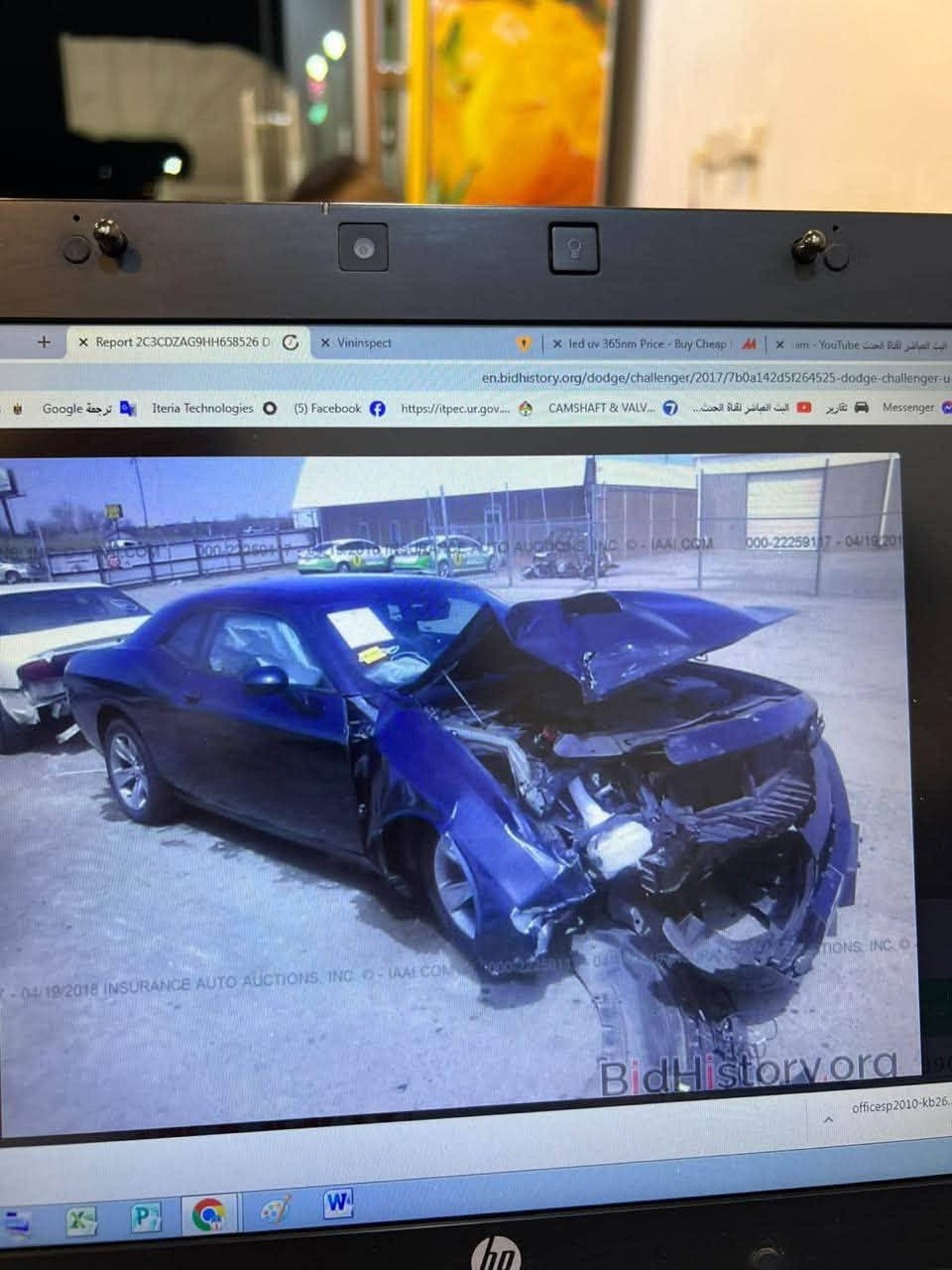 جالنجر ٢٠١٧ sxt للبيع
حادثها كما موضوح بالصور 
وبيه طخه بالباب عكس السايق ممصلحه 
وبيه رصعه بالقماره مال تحميل 
تايرات وياله جديده 
مكاني بغداد 
السعر ١٢٨ وبيه مجال حك الجيه
***********

نص مكتوب في الصور:
- Report 2C3CDZAG9HH658526 Do X Vininspect X led uv 365nm Price - Buy Cheap AM X cam - YouTube en.bidhistory.org/dodge/challenger/2017/7b0a142d5f264525-doc Google Iteria Technologies (5) Facebook https://itpec.ur.gov.... CAMSHAFT & VALV... 7 All Wuljull (U) all G-3 04/19/2018 INSURANCE AUTO AUCTIONS, INC. - IAAI.COM 000-22259117-04/1 105URAND BidHistory.or office
- Report 2C3CDZAG9HH658526 D
- Vininspect
- led uv 365nm Price - Buy Cheap
- YouTube
- en.bidhistory.org/dodge/challenger/2017/7b0a142d5f264525-dod...
- نظام السح
- Google
- ترجمة Google
- Iteria Technologies
- (5) Facebook
- https://itpec.ur.gov....
- CAMSHAFT & VALV...
- البث المباشر لقناة الحدث...
- تقارير
- 04/16/2018 INSURANCE AUTO AUCTIONS, INC. - IAAI.COM
- BidHistory.org
- Report 2C3CDZAG9HH658526 D C Vininspect led uv 365nm Price - Buy Cheap m - YouTube قناة المباشر en.bidhistory.org/dodge/challenger/2017/7b0a142d5f264525-dodge-challenge نظلم Google ترجمة Iteria Technologies (5) Facebook https://itpec.ur.gov.... CAMSHAFT & VALV... البث المباشر لقناة الحدث... تقارير Messenger BidHistory.org officesp2010-kb NS, INC. O - IAAI.COM 000-22259117 - 04/19/2018 INSURANCE AUTO AUCTIONS, INC. O - IAAI.COM 000-22259117 - 04/19/201
- Report 2C3CDZAG9HH658526 D Vininspect led uv 365nm Price - Buy Cheap m - YouTube  البيت المباشر لقناة الحدث en.bidhistory.org/dodge/challenger/2017/7b0a142d5f264525-dodge-challenger-u مترجمة Google Iteria Technologies (5) Facebook https://itpec.ur.gov... CAMSHAFT & VALV... 7 البيت المباشر لقناة الحدث... تقارير Messenger BidHistory.org
- Report 2C3CDZAG9HH658526
- AM
- en.bidhistory.org/dodge/challenger/2017/7b0a142d5f264525-dodge-challenger
- Messenger
- 2C3CDZAG9HH658526
- 000-22259117 - 04/19/2018 INSURANCE AUTO AUCTIONS, INC. © - IAAI.COM