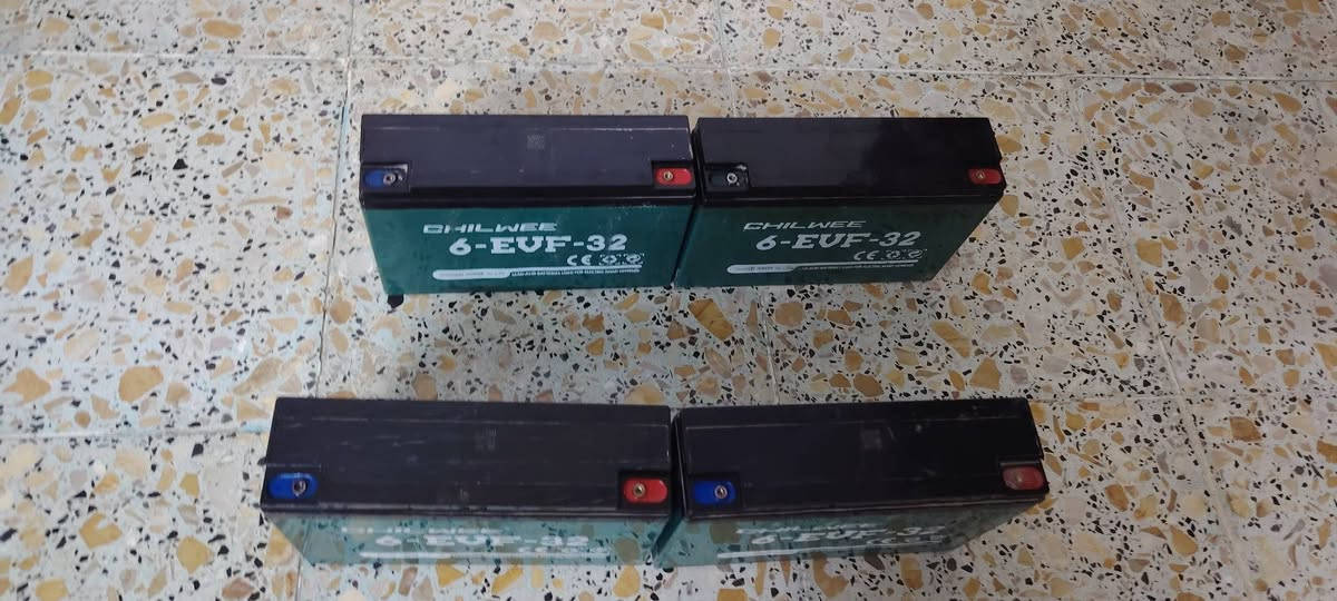 سلام عليكم ورحمة الله وبركاته البيع بطاريات 32 امبير عل فحص عدد 4  سعر 100  وابيهن مجال الطيبين مكاني فلوجه *********** كورك  وبي وتساب
