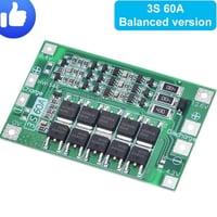 #ارخص_سعر بالعراق 2,250دينار   متوفر bms 3S  60A 3.7v  مع خاصية #موازن...