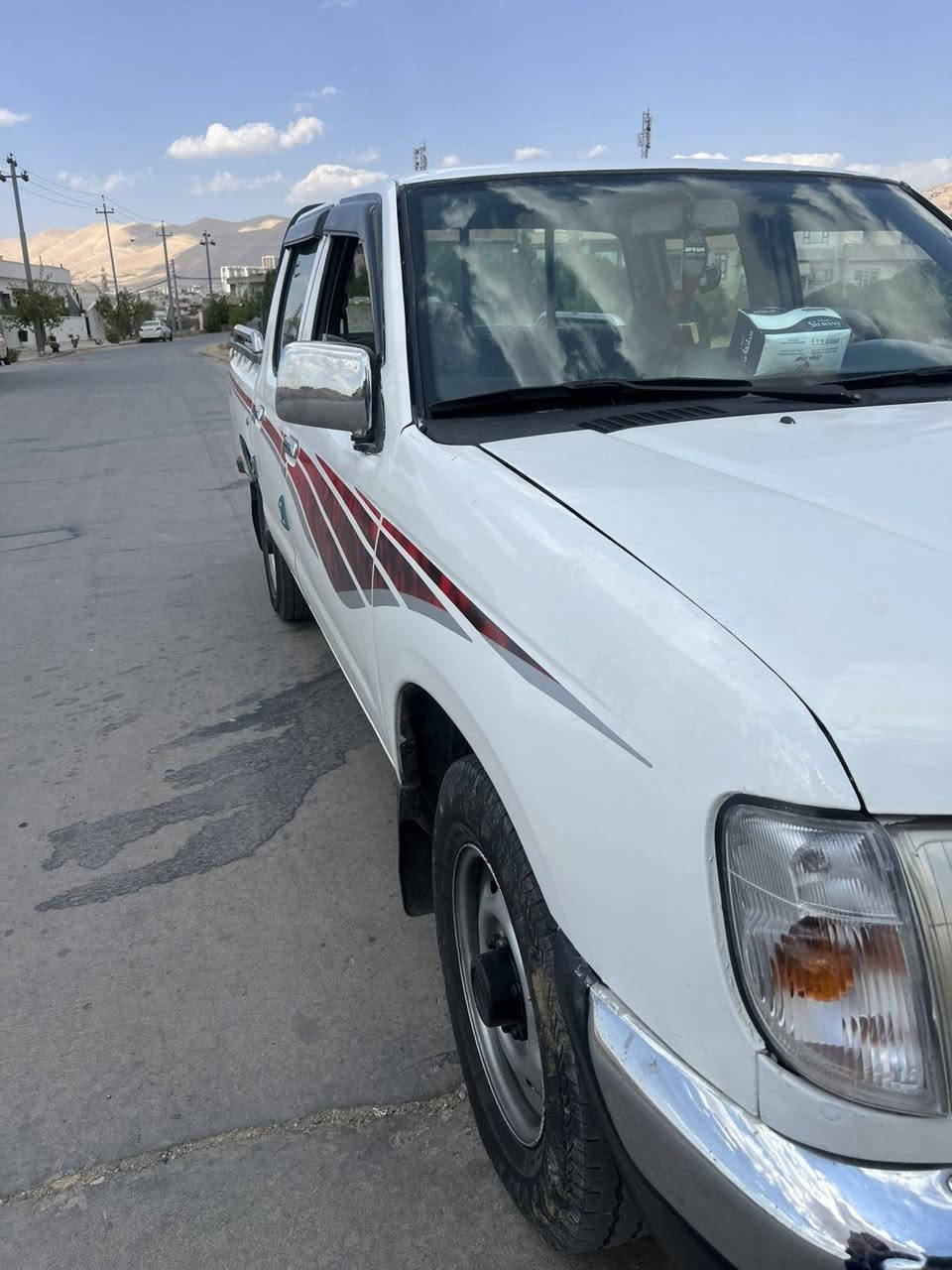 نیسان پیکاب2002 تەبریت پاوەر ئاڕم پلاستیک سلێمانی بەشەرتی ئارم و ئەوەلیات و غرامە سەیارەکە کامل بۆیاخ لەسەرساغی بە شەرتی گێرو مە کینەو عە کسل و کارە بایی و تندو تۆڵی سە یارە کە زۆر پاکە و ماڵی دۆ ستە شوێن سلێمانی نرخی 67 گە ڵاو معامە لە ژ ، م ***********      *********** السليمانية, العراق
