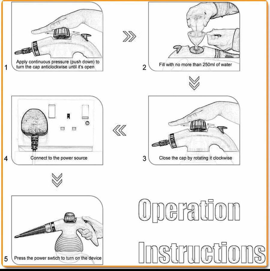 جهاز منضف البخار المحمول
السعر 35 مع التوصيل 
الرقم / ***********

نص مكتوب في الصور:
- ELECTRIC STEAM CLEANER
- Faric Steamer Tool Window/Door Cleaning Tool Bent Spray Cup Spray Cup with Round Brush Long Spray Nozzle Extended Connecting Spray
- Various Nozzles Can be applied to a variety of requirements Head with towel cover Extension hose Bent head Long nozzle head Round head Copper head Flat type head
- 1 Apply continuous pressure (push down) to turn the cap anticlockwise until it's open 2 Fill with no more than 250ml of water 3 Close the cap by rotating it clockwise 4 Connect to the power source 5 Press the power swtich to turn on the device Operation Instructions
- Clean the stains on the sofa
- Cleaning tap
- 280mm/11.02in 150mm/5.9in