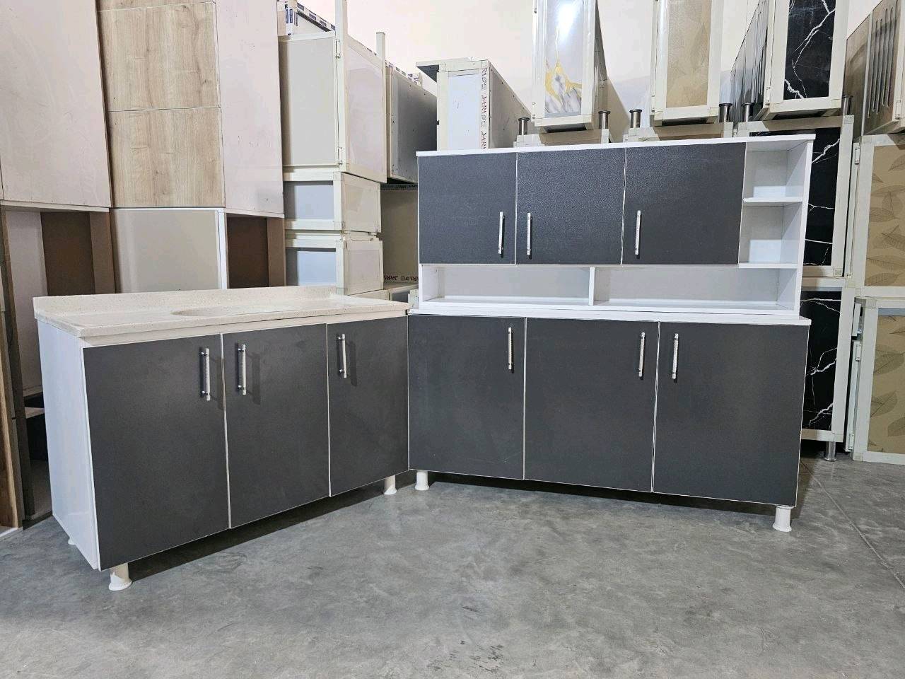 كاونتر MDF • مرمر • سنك ١٫٢٠م