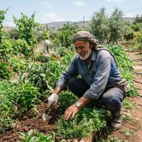 فلاح حدائق (حدقجي )  تنضيف الحديقة  تقليم النباتات تقليم الثيل بناء دي...