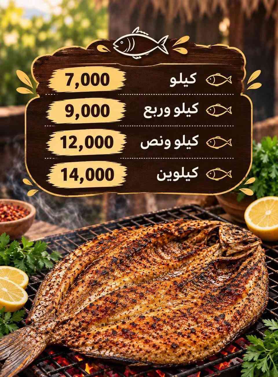 يابه العرووض اليوم غير شكل وتدللون تخفيضات لعيونكم الحلوه ❤️
دجاجه ذبح 9000 

كيلو كباب 16 شيش ب12

دجاجه ع تمن 12 الف

نص دجاجه ع تمن 7000

صينيه مشاوي  12 شيش ب8 الاف

كيلو سمك شوي 7000 الاف
***********
رقم الحجز 💥🔥

نص مكتوب في الصور:
- ب 12 الف
- ب 5 الاف
- 7,000 كيلو
- 9,000 كيلو وربع
- 12,000 كيلو ونص
- 14,000 كيلوين
- صينيه ب 8 الاف
- تكفي 5 نفرات الصينيه 5000 الاف
- 5 ب