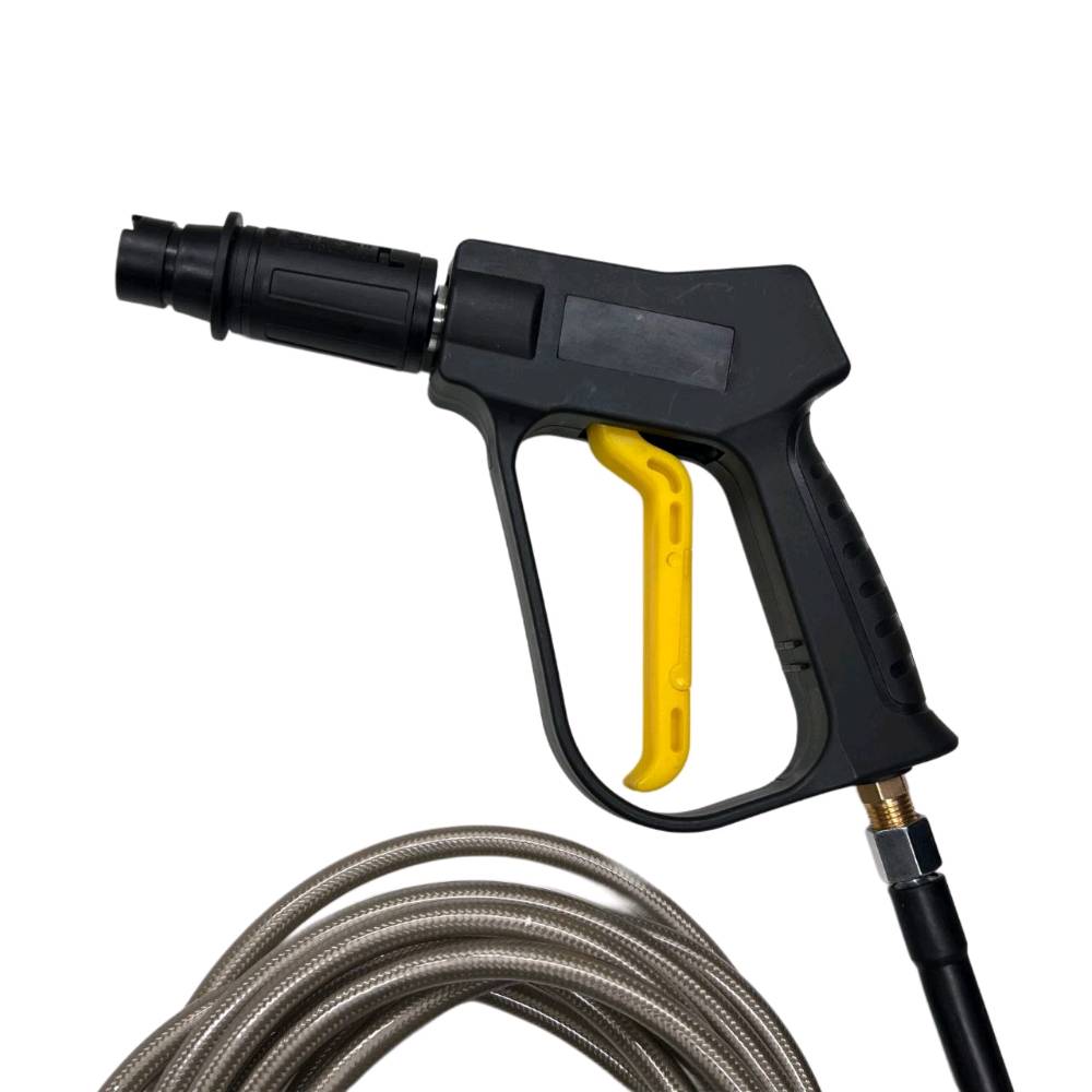 ماكينة غسيل السيارة ( فارة ) ضغط عالي موديل YSL112

ماكينة غسيل ضغط عالي Bihart YSL112 بقوة 2400 واط – ضغط 200 بار

• ماكينة غسيل ضغط عالي مخصصة لتنظيف السيارات والأسطح بكفاءة، بتصميم عملي وحجم مناسب للاستخدام اليومي.

• قوة كهربائية تصل إلى 2400 واط لأداء مستقر أثناء التشغيل.

• ضغط ماء يصل إلى 200 بار يساعد على إزالة الأوساخ الصعبة.

• معدل تدفق ماء 8.8 لتر/دقيقة لتنظيف أسرع وتغطية أفضل.

• مزودة بخرطوم معزز بطول 7 متر لحرية حركة أثناء العمل.

• مناسبة للاستخدام مع السيارات والدراجات النارية.

• الموديل: YSL112
• القدرة: 2400 واط
• الضغط: 200 بار
• معدل التدفق: 8.8 لتر/دقيقة
• الفولتية: 220 فولت / 50 هرتز
• طول الخرطوم: 7 متر

محتويات العلبة
• جهاز غسيل ضغط عالي
• خرطوم ماء
• مسدس رش
• دليل المستخدم
السعر: 55 الف 
التوصيل: 3 بغداد 5 محافظات