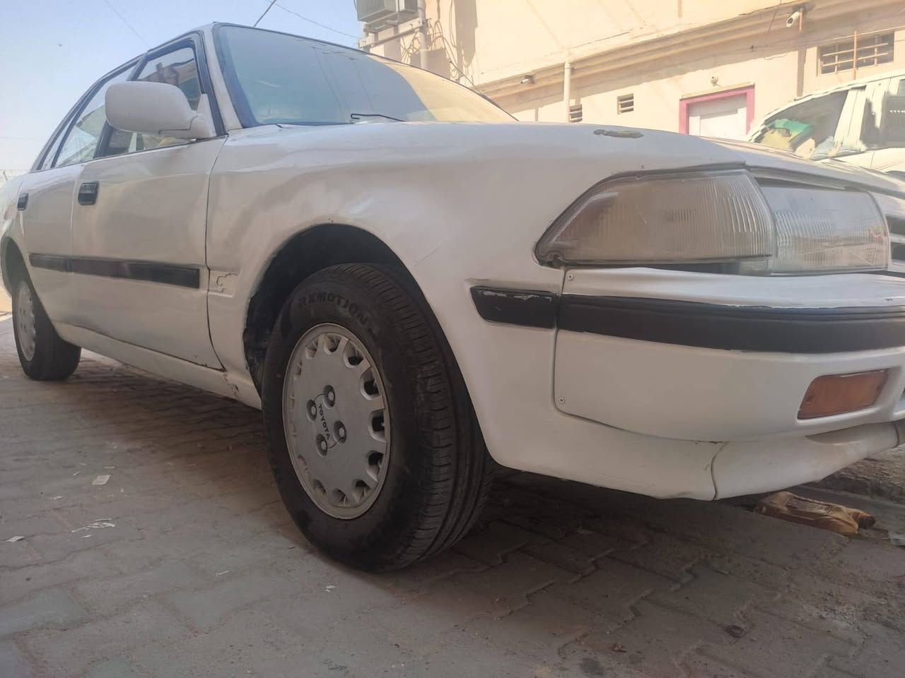 سلام عليكم 
سياره كرونة عضم مديل 89
محرك حاوية حدادية نص 
تخم تاير جديد لون أبيض
دواخل نضيفة السعر 35
الاتصال على الرقم 
***********
