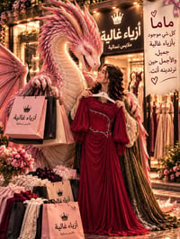 🐉✨ ترند التنين وصل أزياء غالية… 🐉✨ بس هالمرة إجا ويا أمّه حتى يختارلها...