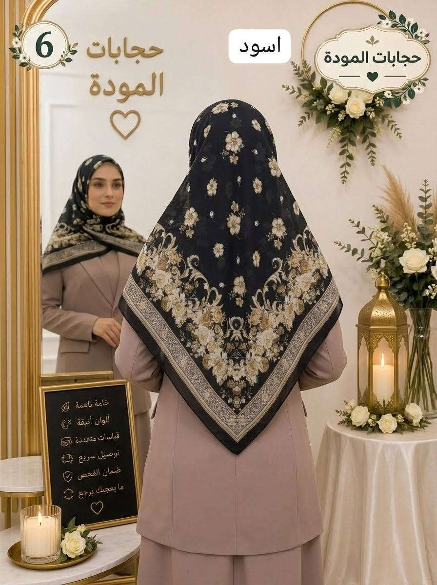 حجابات المودة • ربطات جرجيت • قياس ١٣٠