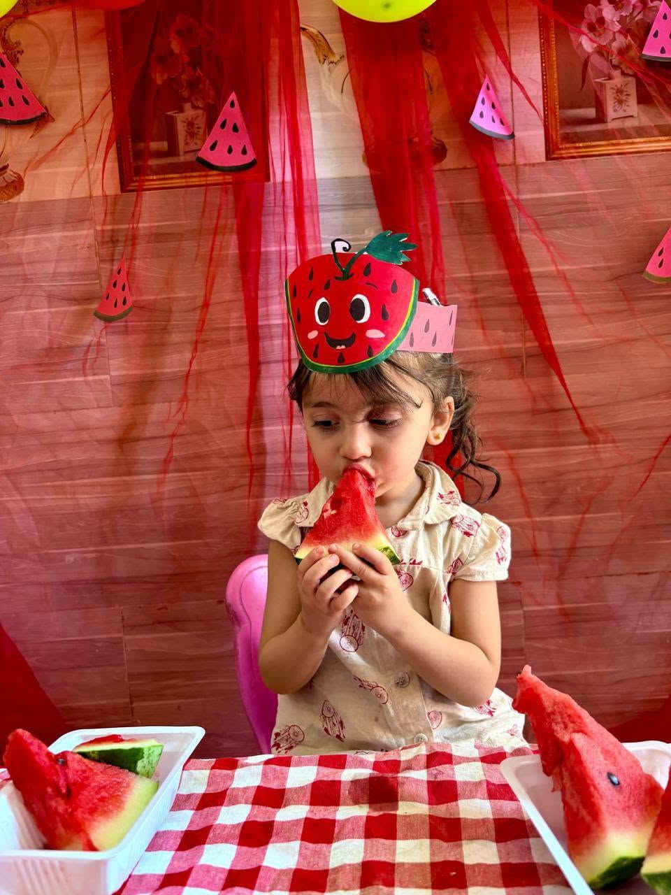 Watermelon Fun Day🍉🍉❤️.
روضة وحضانة سمارت كيدز 
📍العنوان :الحلة-ابي غرق-حي الحسين 
📞:للاتصال والاستفسار:***********
