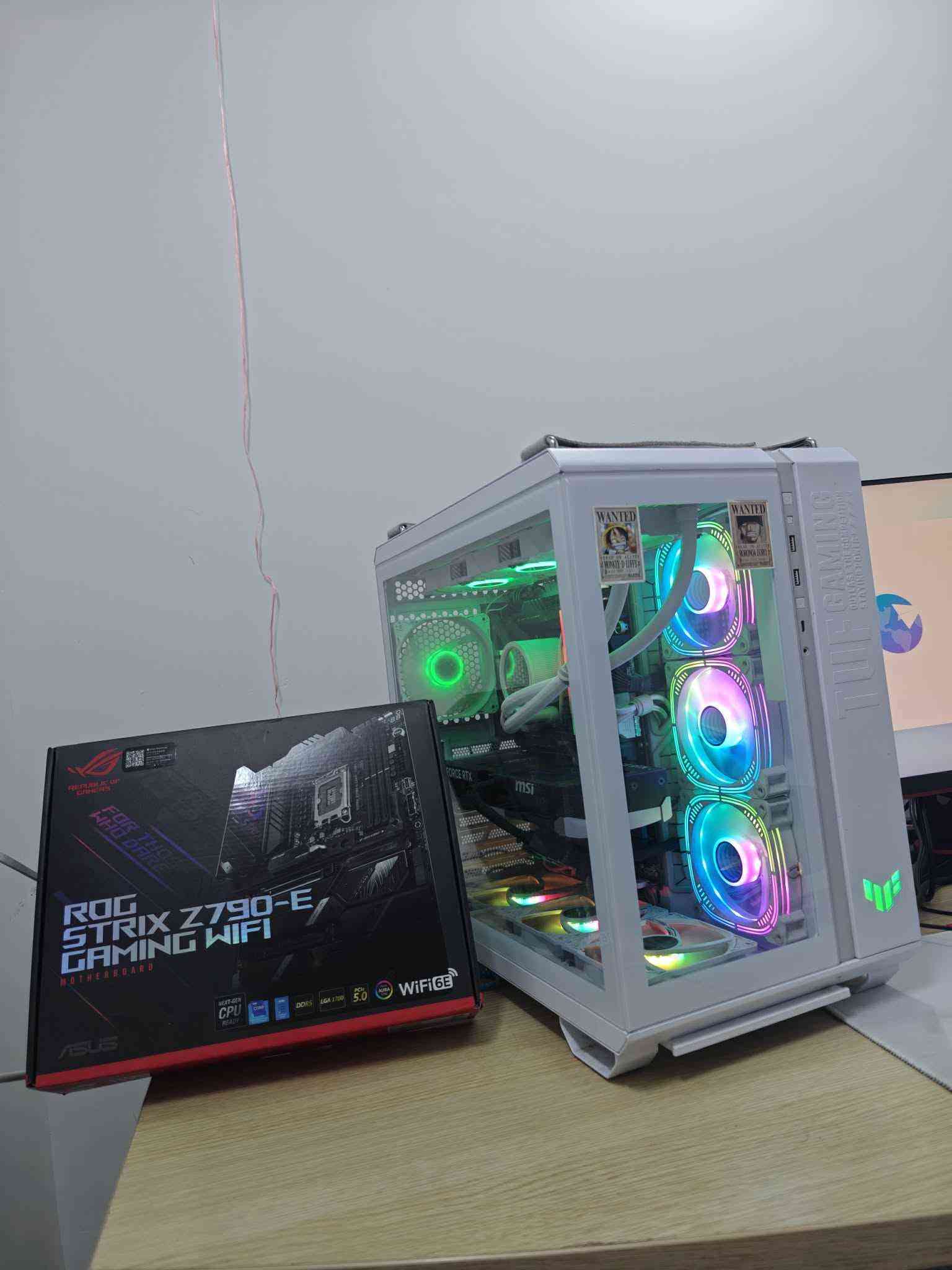 1》GPU● RTX 5070 ti 16gb msi 3fan vintus oc 
2》CPU●  I9 14900K 
3》BORD● asus rog strix z790-E gaming wifi 
4》PSU●  asus rog strix 850w 80plus gold full modler 
5》RAM●  XPG 2X 32GB / 64GB 6000mhz 
6》Hard● 1tb nvme samsung evo 970 plus 
7》Cooler● asus rog ryuo iii 360mm aio 
8》CASE●  asus tuf gaming GT502 plus 7fan 

2700$

*********** كويسينجاك, أربيل
