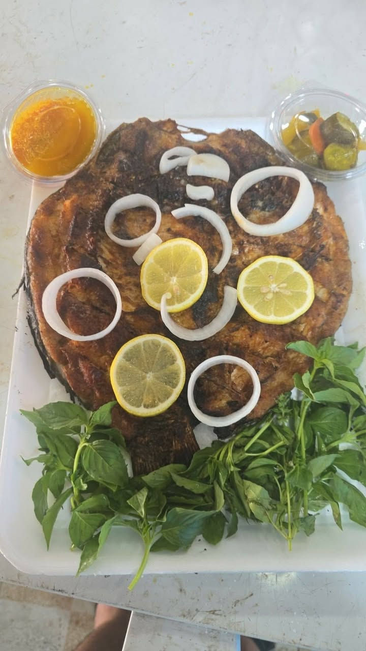 اطلب الأن *********** 
🐟 مسكوف بغدادي 
سمك حي فرش تازه كل أوزان ب ٥٥٠٠
متوفر  سمك حي مقلي ومسكوف حار 

دجاج محلي عراقي جديد حي ب ٣٥٠٠
دجاج مشوي ع الفحم 

متوفر توصيل
