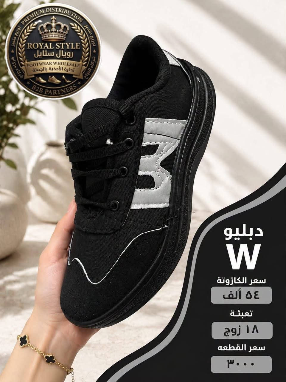 حذاء دبليو • ٤٠-٤٥ • ١٨ زوج