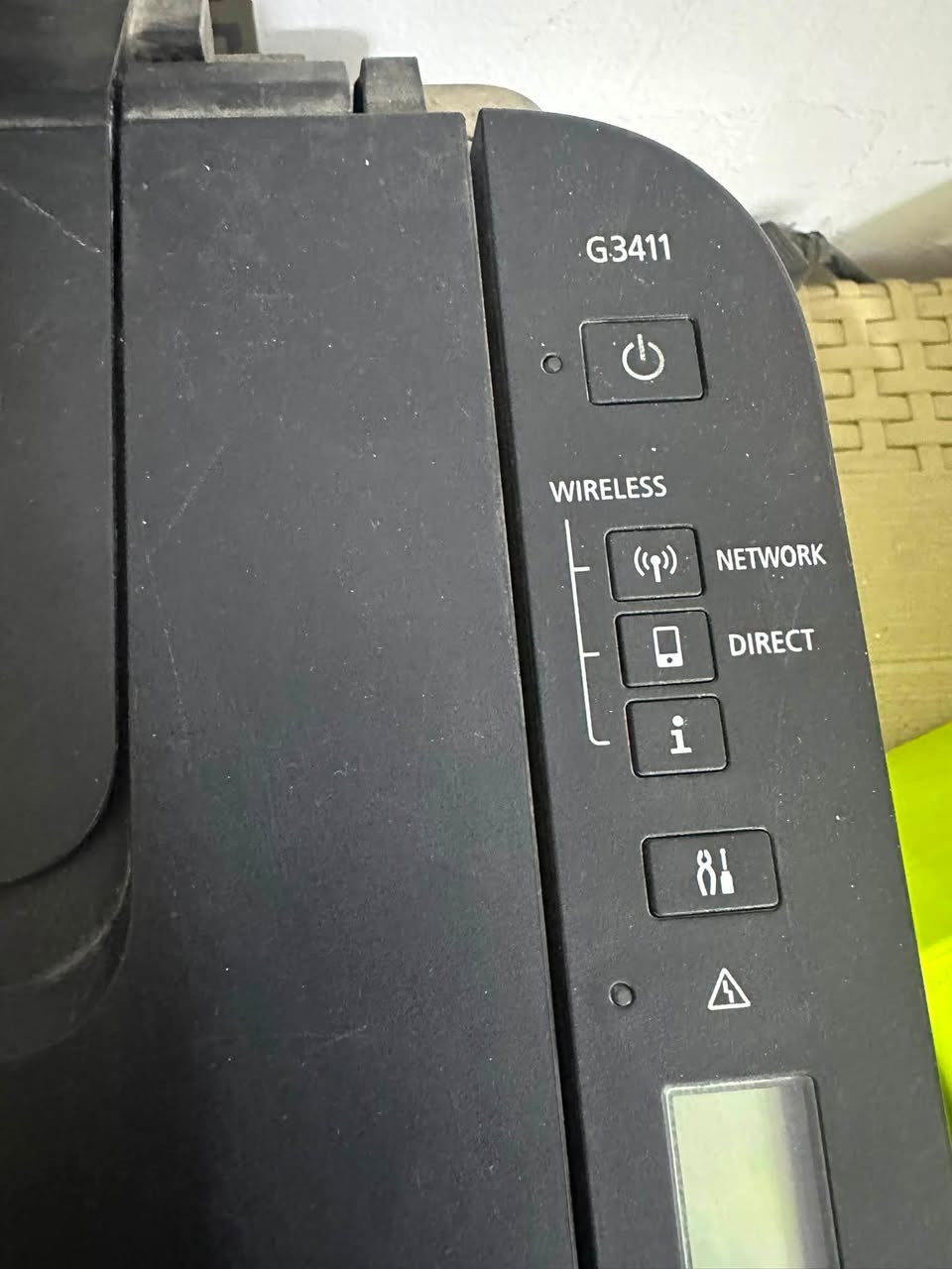 طابعة ملون كانون G3411 نضيفة اي خلل او مشكلة مابيهة كلشي شغال طباعة سكنر استنساخ ابيض اسود جاهزة تجي تفحص وتاخذهة . 
السعر ٧٠ الف
للاستفسار واتس اب ***********
العنوان بغداد شهداء البياع
