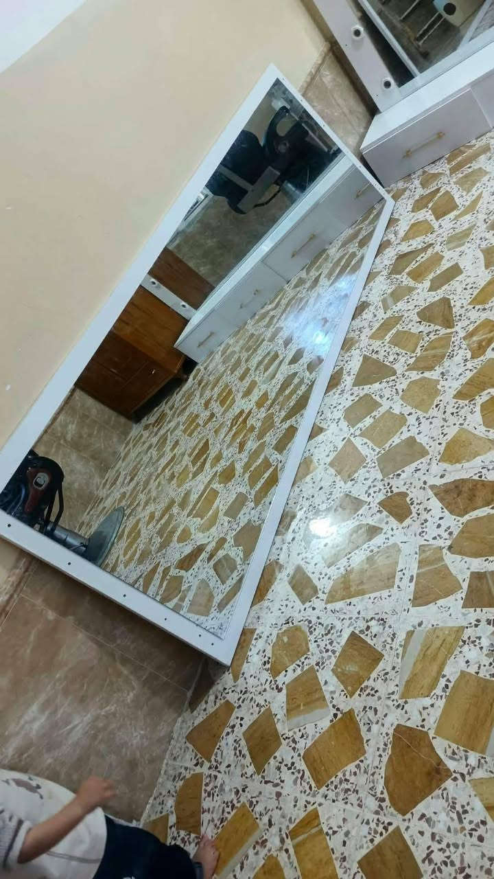 بوفيه حلاقه • كرسي غسل • مرمر