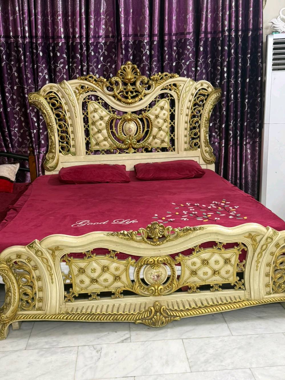 غرفه مصريه زان صاج مرمر 7 قطع بمليونين وبيهه مجال
