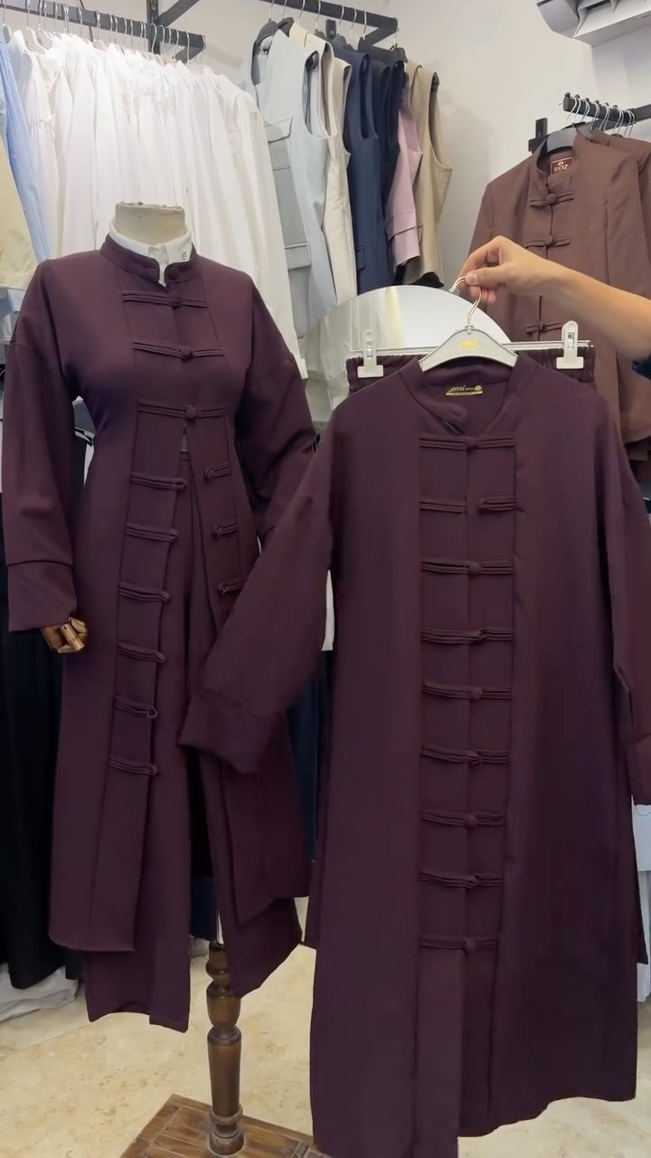⁨	#يجنن
#الالوان_بالفيديو 🫰🫰🤩
#القياسات٣٨ل٤٦👌💜 
#السعر50ألف😍😍⁩
#طول_القميص135
