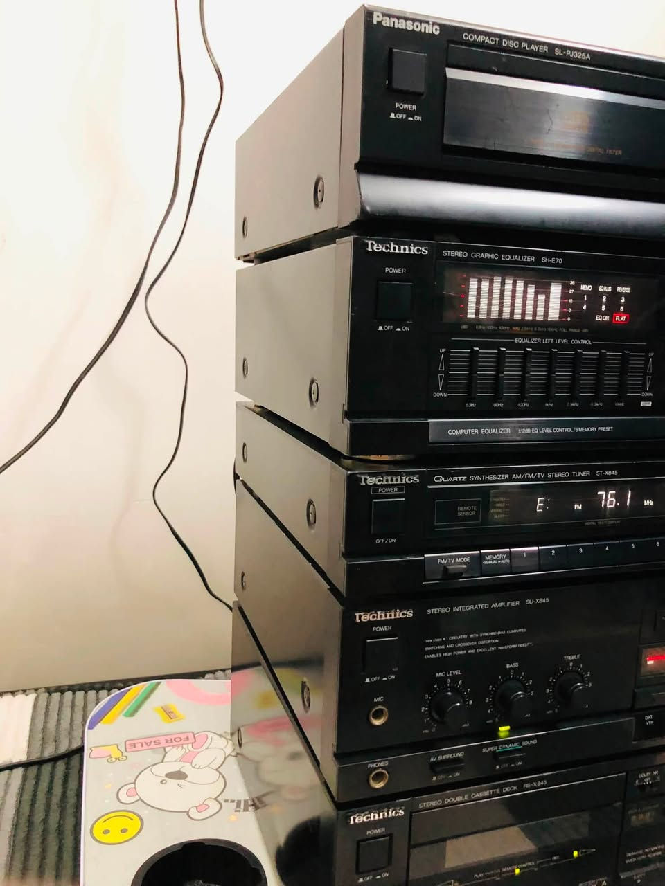 السلام عليكم
سيستم نوع. Technics. SU. X845
جهاز جداً نظيف نسبة النظافة اكثر من 95%
الجهاز من دون سبيكرات  ومحولة فقط جهاز 
سعر الجهاز ١٧٥. الف. وبي مجال قليل جداً 
***********
بغداد
