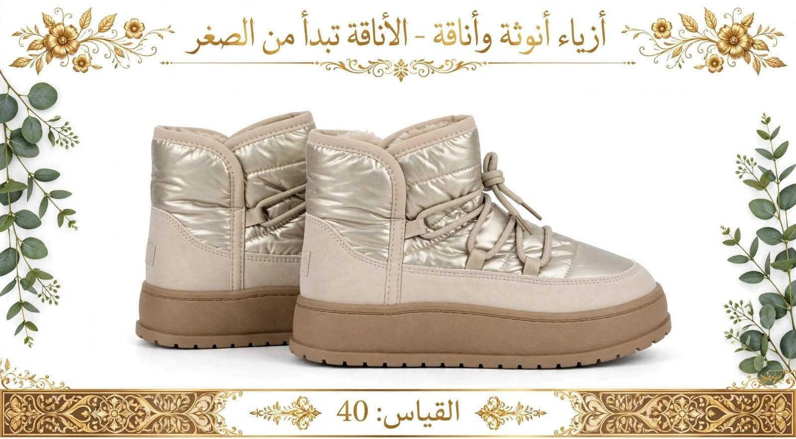 بوتات نسائية • مقاسات ٣٥-٤٣ • توصيل متوفر