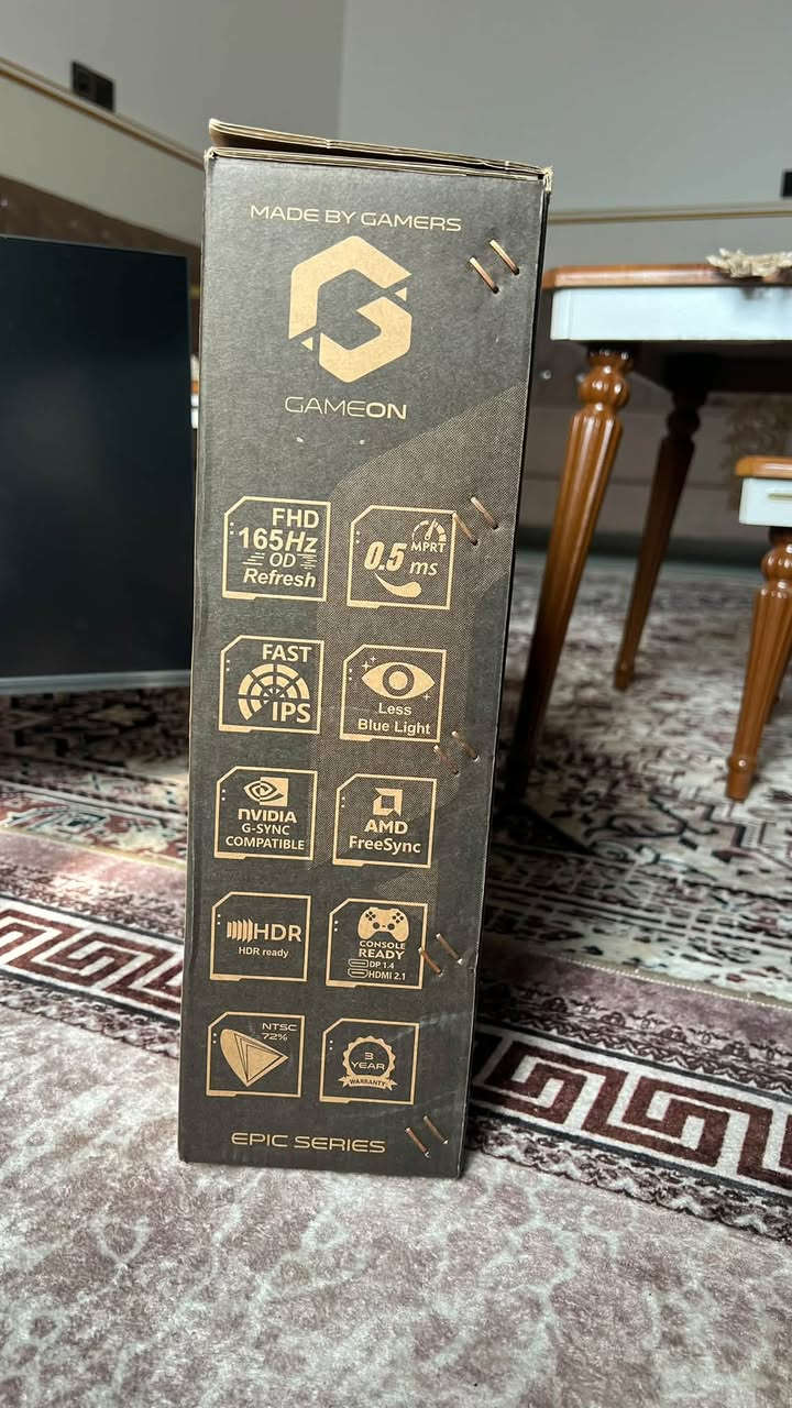 شاشه من شركه كيم وان قياس 24 ودقه فول HD 165 هرتز وباقي المواصفات با صور 
سعر 150 وبيها مجال وياها وصل ضمان 3 سنوات 
شاشه استخدام اقل شهر كامله ملحقات 
***********
