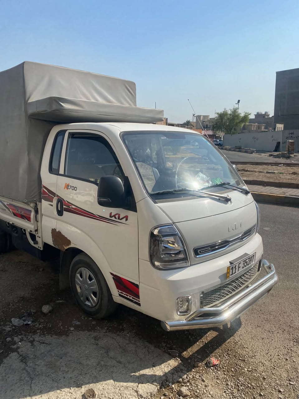 ‏كيا بنجو 2700 ‏موديل 2025 ￼ماشي 40,000 رقم بغداد السعر 158 ورقة التواصل ***********
