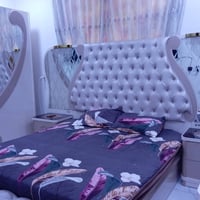 غرفه نوم متكونه من: 9 قطع للبيع السعر 450 وبيها مجال، ضرر بسيط بجامه ا...