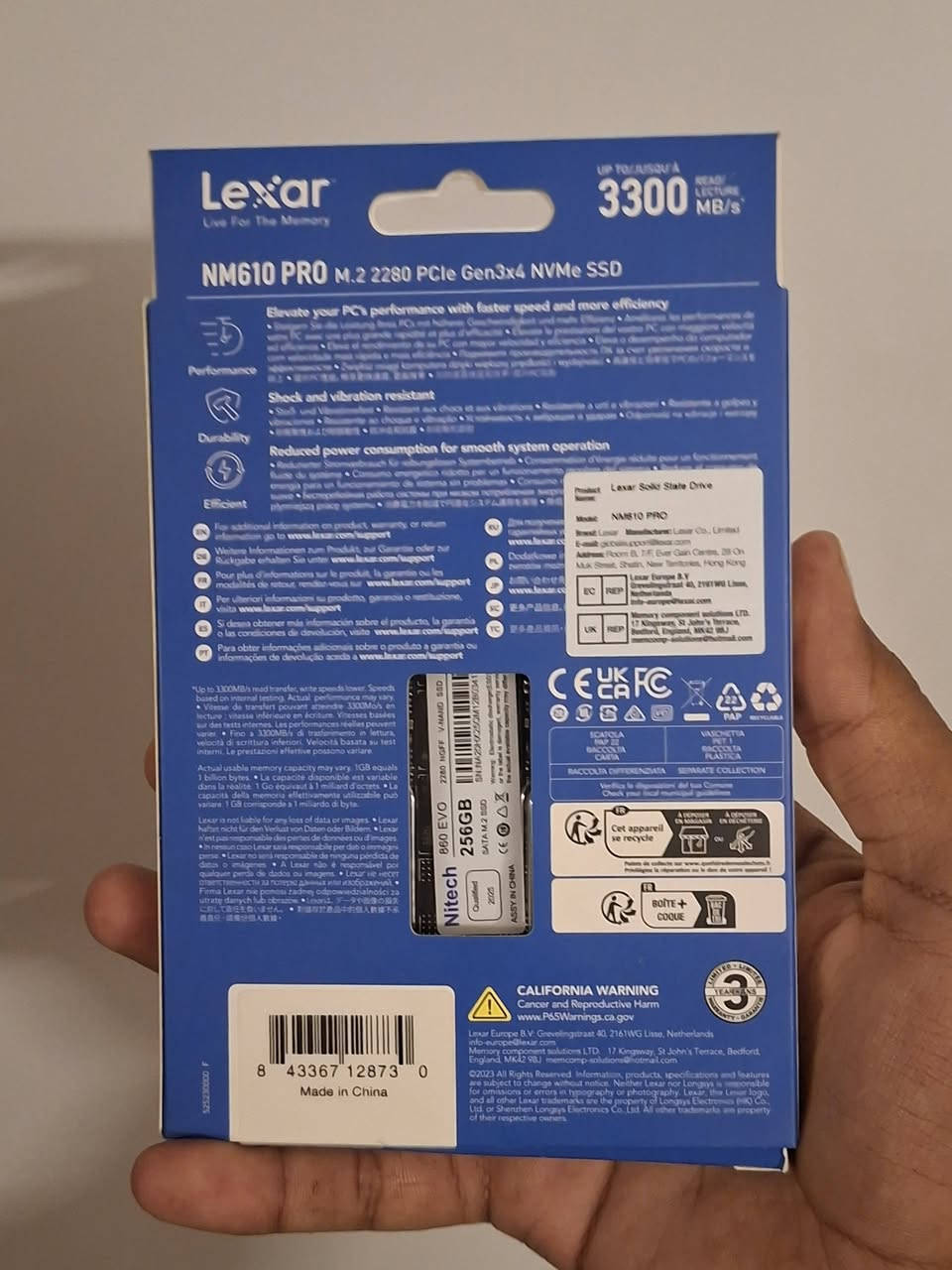 SSD M.2 • ٢٥٦ جيجا • جديد