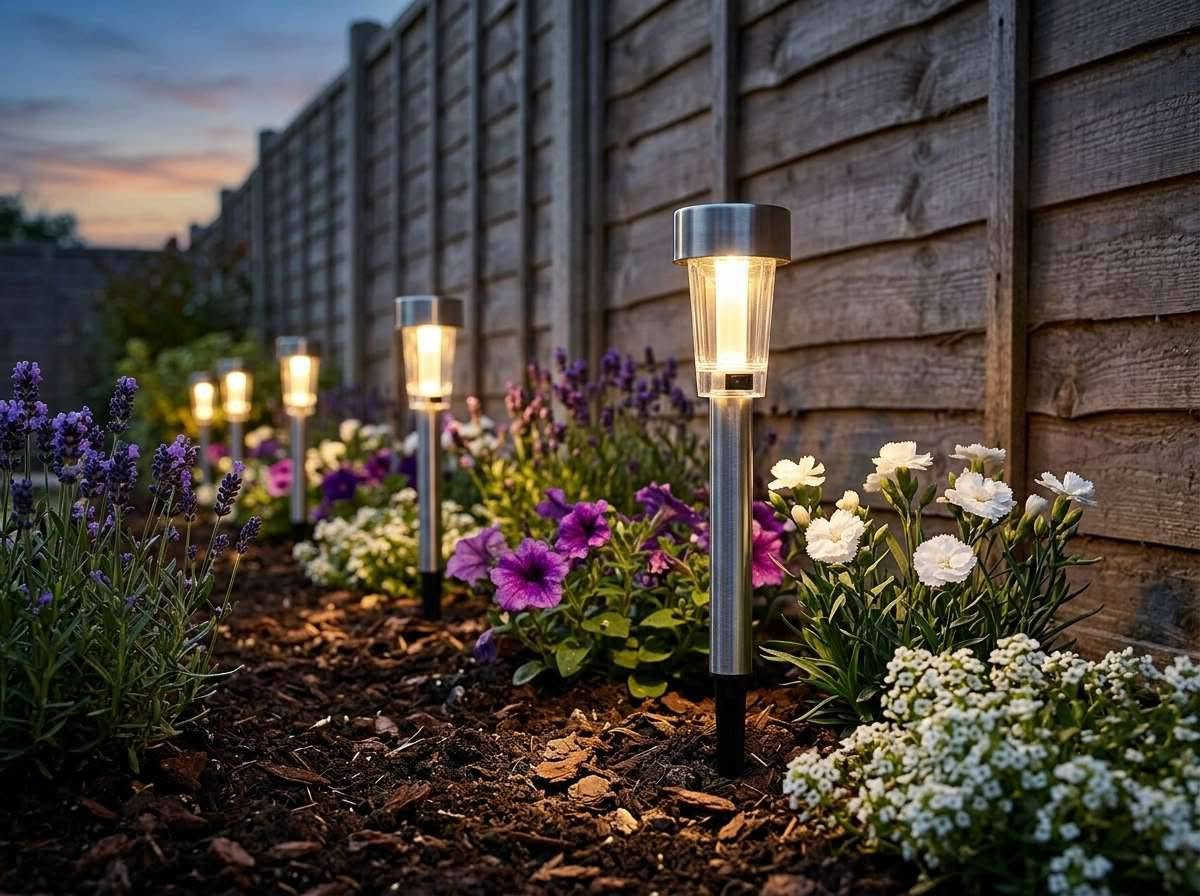 مصباح حديقة يعمل بالطاقة الشمسية
Solar lawn lamp

🔹تمتاز بتشغيل أوتوماتيكي عند حلول الليل، غطاء من الستانلس ستيل المقاوم للظروف الجوية، عمود معدني مع وتد أرضي لتثبيت مباشر في التربة، وإضاءة LED بيضاء دافئة لتزيين الحدائق دون الحاجة لأية تمديدات أو أسلاك كهربائية.

🔷الاستخدامات:

🔹إنارة وتحديد ممرات الحدائق: إضاءة الممرات والمشايات الخارجية وتحديد حدود المساحات الخضراء بأسلوب أنيق.

🔹تزيين أحواض الزهور والنباتات: وضعها بين الشجيرات وأحواض الورد لإبراز جمال الحديقة ليلاً.

🔹إضاءة خارجية اقتصادية: توفير إضاءة ليلية متواصلة للساحات دون استهلاك الطاقة الكهربائية.

⭐المميزات:

🔹طاقة شمسية وتدفق أوتوماتيكي (Auto OnOff): تشحن البطارية الداخلية عبر أشعة الشمس نهاراً وتعمل الإضاءة تلقائياً عند الظلام.

🔹طقم متكامل من 10 قطع: يتضمن 10 رؤوس إضاءة شمسية، 10 أعمدة معدنية، و10 أوتاد غرس بلاستيكية.

🔹هيكل مقاوم للظروف الجوية: غطاء علوي من الستانلس ستيل المقاوم للصدأ مع هيكل بلاستيكي شفاف وحافظ للمكونات.

🔹سهولة التثبيت والتنقل: تثبيت مباشر وغرس في التربة أو العشب دون الحاجة لحفر أو تمديد كوابل.

📝الملاحظات:

🔹تفعيل المفتاح الداخلي: افصل الرأس العلوي وأدر المفتاح إلى وضعية (ON) لأول مرة لتمكين الشحن والتشغيل الأوتوماتيكي.

🔹التجميع: صِل العمود المعدني برأس الإضاءة، ثم ثبّت الوتد البلاستيكي الأسود في أسفل العمود.

🔹الغرس بالتغيير: اغرس الوتد في تربة الحديقة أو العشب بمكان معرّض لأشعة الشمس المباشرة (على الأقل 6 ساعات نهاراً) لتضمن إضاءة كاملة طوال الليل

📏القياسات:

🔹العدد: 10 قطع في السيت.

🔹المواد: ستانلس ستيل + بلاستيك شفاف متين + وتد غرس.

🔹أبعاد الإضاءة: طول الإضاءة 22 سم × قطر الإضاءة 5 سم.

🔹أبعاد كرتون التغليف: طول 21 سم × عرض 14 سم × ارتفاع 10 سم.

💳 ألسعر / 35،000 IQD
🚚يوجد خدمة توصيل
بغداد/ 3000 IQD
ألمحافظات/ 5000 IQD
